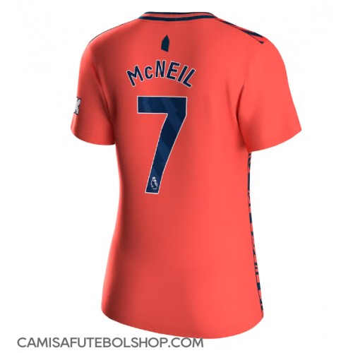 Camisa de time de futebol Everton Dwight McNeil #7 Replicas 2º Equipamento Feminina 2023-24 Manga Curta